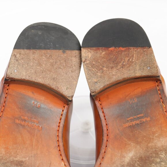 Magnanni Mens Saffron Oxfords Size 8.5 M Tan Brown Leather Cap Toe Dress Shoes